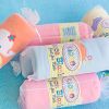 [White Whale - Pink] Embroidered Applique Coral Fleece Baby Throw Blanket (29.5 by 39.4 inches)