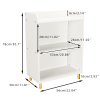 Kids 3-Tier Bookcase, Children's Book Display, Bookshelf Toy Storage Cabinet Organizer for Children's Room, Playroom, Nursery