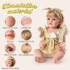 Realistic Reborn Baby Dolls,Handmade Real Life Baby Dolls Reborn Toddler with Soft Weighted Cloth Body Gift Toy for Age 3+