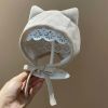 Beige Baby Autumn Winter Hat Cute Car Ear Beanie Hat Cotton Ear Protection Toddler Hat for Boys Girls,2-15 Months