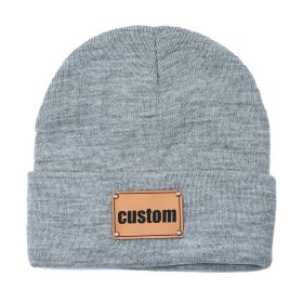 Knitted Baby Brimless Cap (Option: Grey-M)