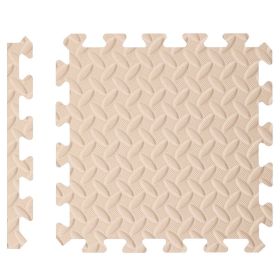Baby Crawling Mat Stitching EVA Children's Foam Mat Household Child Play Mat Thickened (Option: Beige-30x30x1)