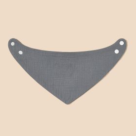 Crepe Triangular Binder Pure Cotton Baby Bib Saliva Towel (Option: Borderless Line S124)