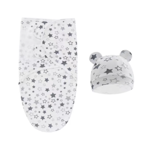 Newborn Swaddling Quilt Leisure Comfort Gro-bag Anti-startle Gro-bag  Swaddle Spring And Autumn Baby Supplies (Option: pentagram-75×60cm)
