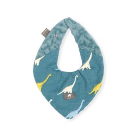 Newborn Baby Food Supplement Bib Saliva Towel Waterproof Milk Spilt Bath Mat (Option: Dark Green Dinosaur)