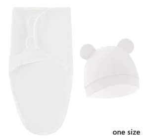 Newborn Swaddling Quilt Leisure Comfort Gro-bag Anti-startle Gro-bag  Swaddle Spring And Autumn Baby Supplies (Option: white-75×60cm)