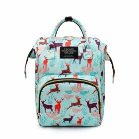 Mummy Bag Ultra-light Backpack Printing (Color: green)