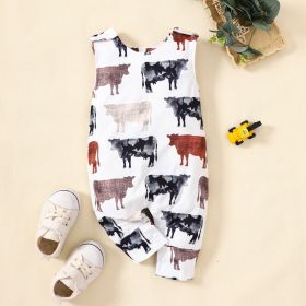 Shoulder Button Adjustable One-piece Romper (Option: White FNZ040A-60)