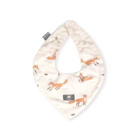 Newborn Baby Food Supplement Bib Saliva Towel Waterproof Milk Spilt Bath Mat (Option: Snow Fox)
