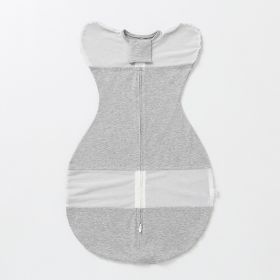Newborn Swaddling Gro-bag Baby's Blanket Baby Cotton Blanket (Option: Light Gray-S)