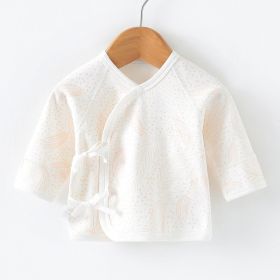 Baby Newborn Clothes Suede Half Back Pure Cotton Monk Clothes (Option: Pink-52cm)