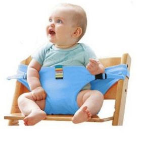 Baby Dining Belt Portable Child Seat Baby BB Dining Chair Safety Protecting Band (Color: Blue)