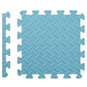 Baby Crawling Mat Stitching EVA Children's Foam Mat Household Child Play Mat Thickened (Option: Light Blue-30x30x1)