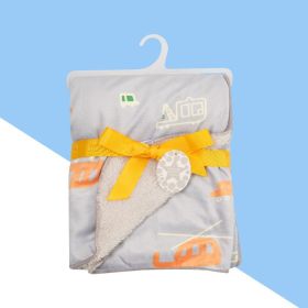 Babies' Woolen Blanket Baby Double Layer Super Soft Plush Blanket (Option: Airplane-75X100cm)