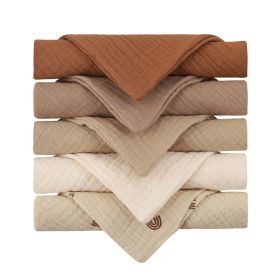 5-piece Baby Towel Plain Cotton Face Towel (Option: 5pcs P-Default Item)