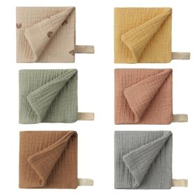 5-piece Baby Towel Plain Cotton Face Towel (Option: 6PCS-Default Item)