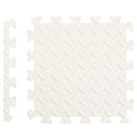 Baby Crawling Mat Stitching EVA Children's Foam Mat Household Child Play Mat Thickened (Option: White-30x30x1)