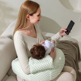 Nursing Pillow Nursing Pillow Waist Support Feeding Artifact Pillow (Option: Green Breastfeed Pillow-Average Size)