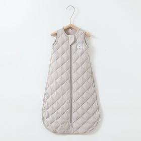 Baby Gravity Sleeping Bag Pure Cotton Anti-kick Quilt Vest (Option: Gray-Average Size)