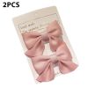 Cute Bows Baby Girls Hair Clips Solid Color Floral Pattern Children Hairpins Korean Korean Kids Hair Accessories