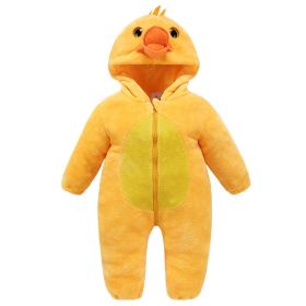 Kids Animal Jumpsuit Pajamas Flannel One-piece Children Cute Fleece Warm Thick Outer Wear Soft Spring Autumn Winter Zipper Baby (Color: Tiger 2)