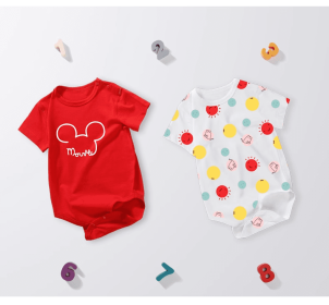 baby-boys 2-pack Short Sleeve Variety Onesies Bodysuits (size: 100cm)