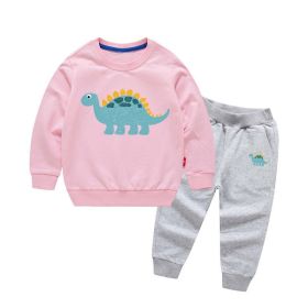 Baby Boy Cartoon Dinosaur Pattern Hoodie Combo Casual Pants Sport Style Sets (Size/Age: 110 (3-5Y))