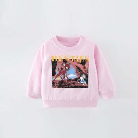 Baby Girl Cartoon Pattern Quality Cotton Terry Hoodie (Size/Age: 120 (5-7Y))