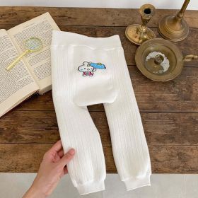 Baby Girl Embroidered Design Solid Color Fleece Pants (Size/Age: 90 (12-24M))