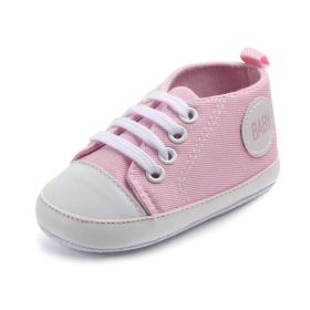 Canvas Classic Sports Sneakers Baby Boys Girls First Walkers Shoes Infant Toddler Soft Sole Anti-slip Baby Shoes (style: 10)