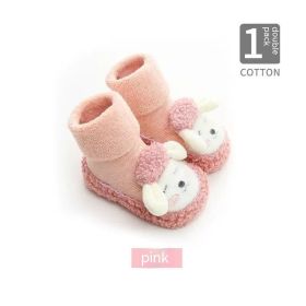Spring And Autumn Soft Bottom Non-slip Baby Toddler Shoes (Option: Pink-12cm)