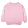Baby Girl Cartoon Bunny Graphic Zipper Front Design Knit Coat