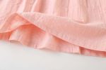 Baby Girl 1pcs Solid Color Flounce Sleeves Bow Tie Dress & Hat