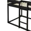 Twin Over Twin Bunk Bed Wood Bed with Tent