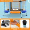 48" Toddler Trampoline with Safety Enclosure Net