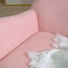 Rocking Chair - with rubber leg and cashmere fabric;  suitable for living room and bedroom
