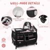4 in 1 Portable Pack and Play Baby Nursery Center with Bassinet