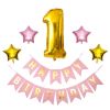 1 SET 1st Happy Birthday Confetti Balloons Foil Number Balloons First Baby Boy Girl Party Decorations My 1 Year Supplies