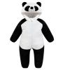 Kids Animal Jumpsuit Pajamas Flannel One-piece Children Cute Fleece Warm Thick Outer Wear Soft Spring Autumn Winter Zipper Baby