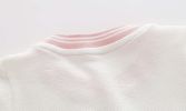 Baby Girl 1pcs Logo Graphic Graphic Side & Neck Striped Design Ruffle Hem Baseball Dress