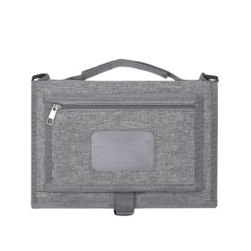 Folding Waterproof Portable Baby Diaper Pad (Option: Gray-Free Size)