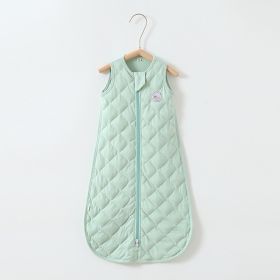 Baby Gravity Sleeping Bag Pure Cotton Anti-kick Quilt Vest (Option: Mint Green Gravity-Average Size)