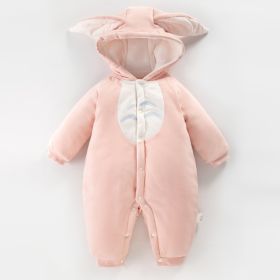 Warm Jumpsuit Newborn Cotton Crawling Suit (Option: Totoro powder-90cm)