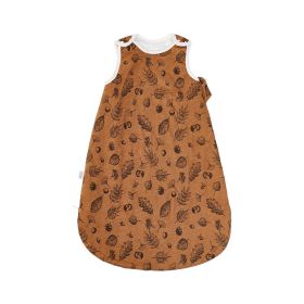 Autumn And Winter Sleeveless Bamboo Cotton Keep Baby Warm Constant Temperature Anti-startle Sleeping Bag (Option: OUT121 HB37-M)