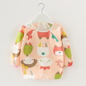 Baby Dinner Coverall Bib Spring And Autumn Long Sleeve Apron (Option: Fox Long Sleeve-110cm)
