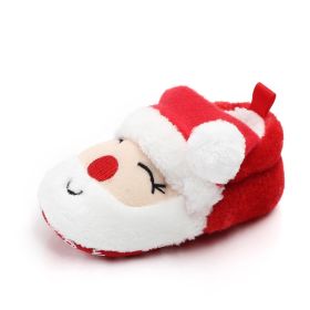Christmas Baby Soft Sole Shoes Toddler (Option: Santa Claus-13cm)