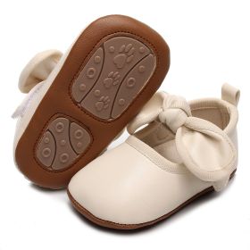 Fashion Toddler Bow Princess Shoes (Option: Creamy White-Inner Length 13cm)