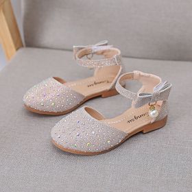 Spring And Summer New Girls' Sandals (Option: Gold-28 Yards)