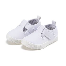Children's Canvas Shoes Casual Soft Bottom Sports (Option: White-22 Yards)