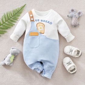 Long Sleeve Infant Rompers Fake Two Pieces (Option: LT123HX290A Picnic Cotton-90cm)